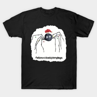 Feliznavidaddylonglegs patch T-Shirt